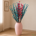 Tecksoi Rose Buds Lily Sola Wood Flower Sticks – Handmade Premium Dry Flower Decor for Home &Event Styling | Pack Of 5