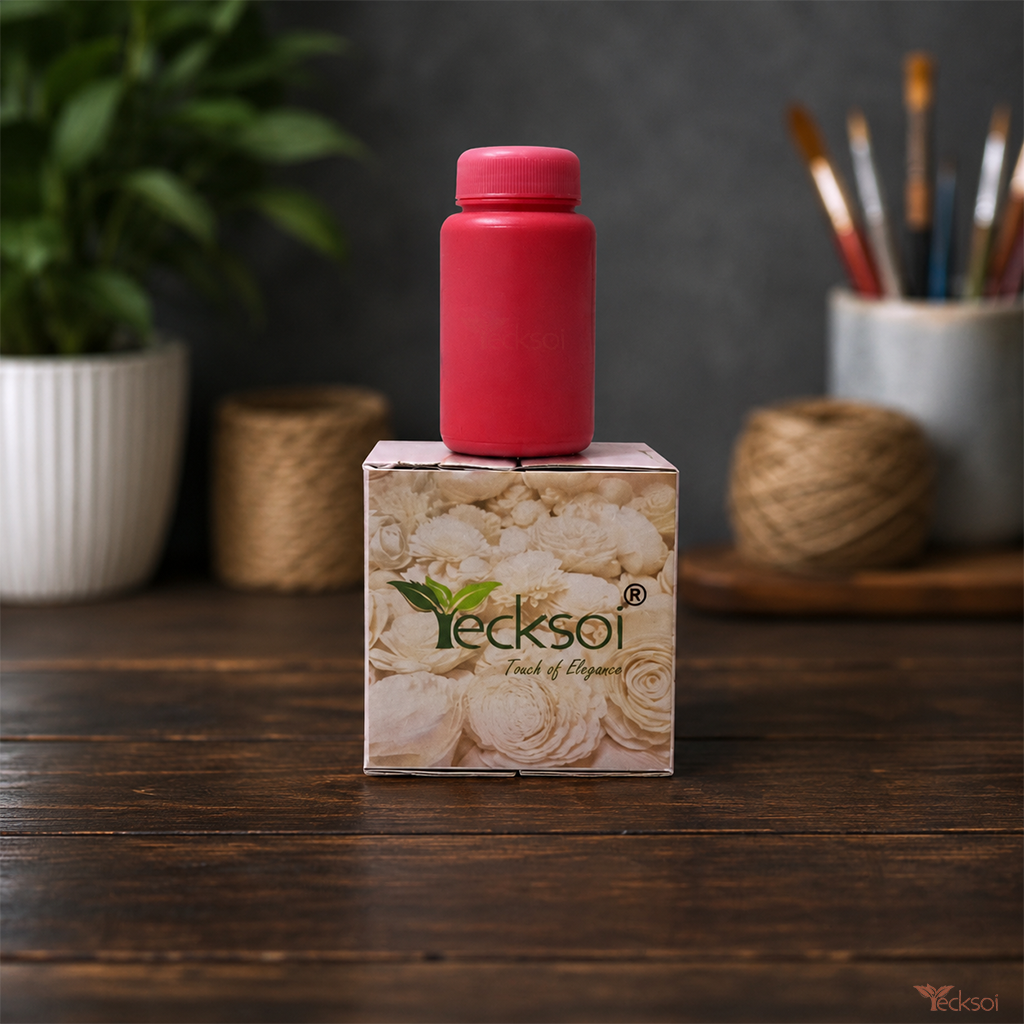 Tecksoi Salmon Pink Liquid Water Base Color for DIY & Crafting – Premium Liquid Color for Sola Wood Flowers, Handmade Crafts &  Decorative Projects | 30ml