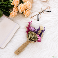 Tecksoi Sola Beauty Rose Hand Bouquet – 100% Natural Handmade Dry Flower Bouquet for Gifting & Special Occasions