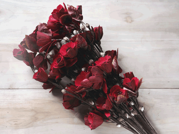 Tecksoi Sola Wood Raju Flower Stick Premium Quality 100% Natural Pack Of 10