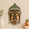 Tecksoi Terracotta Buddha Face Art Sculpture For Home Decor