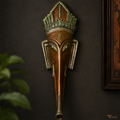 Tecksoi Terracotta Lord Ganesha Face Art Sculpture