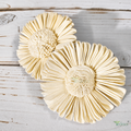 Tecksoi White Gerbera Daisy Sola Wood Flower – Elegant Handcrafted Floral Beauty for Premium Home &amp; Event Decor| Pack Of 10