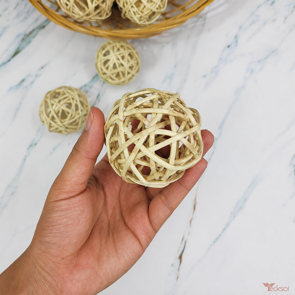 Tecksoi Natural Dried Lata Ball As Fillers | Pack Of 10